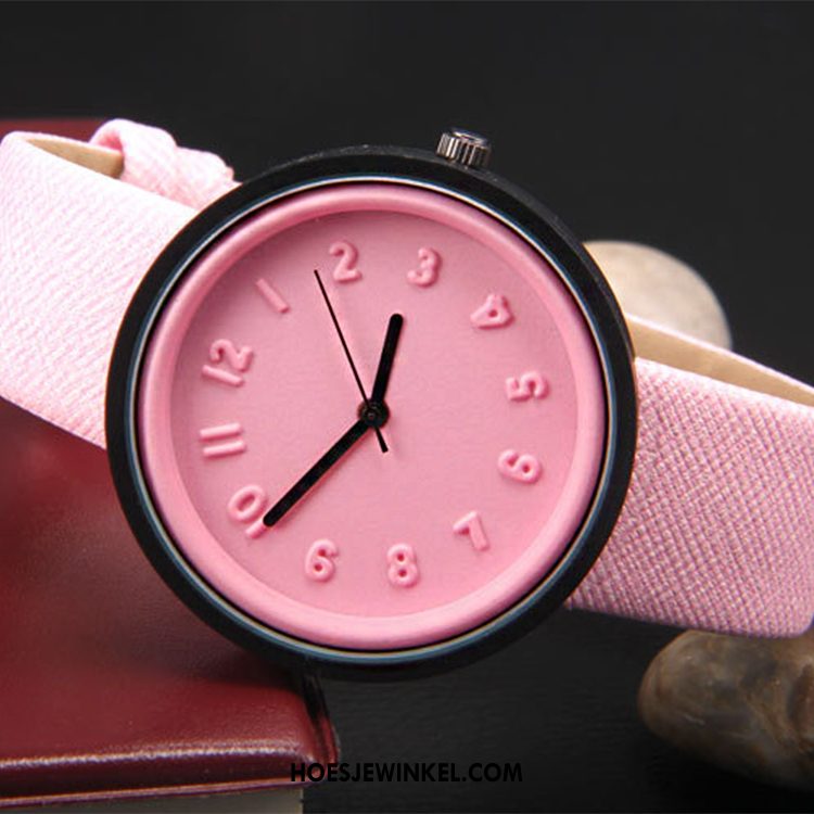 Horloges Dames Scheppend Eenvoudig Quartz Horloge, Horloges Nieuw Driedimensionaal