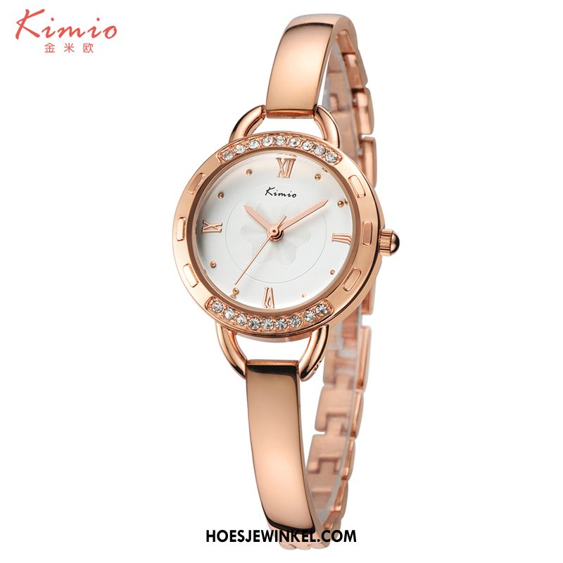 Horloges Dames Strass Scheppend Horloge, Horloges Armbanden Vrouwen Gold Beige