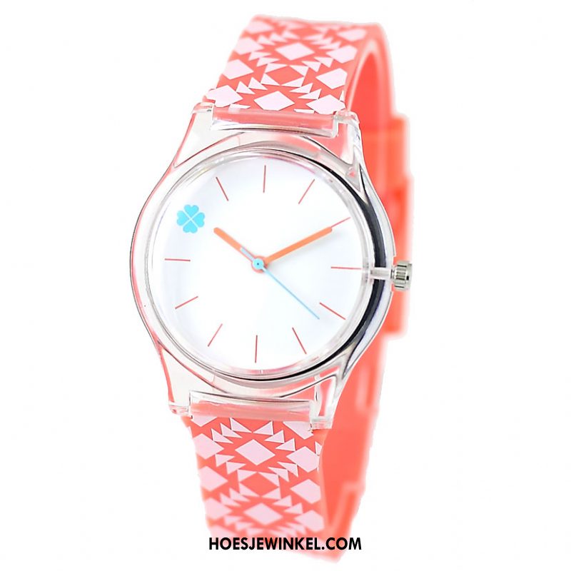 Horloges Dames Student Horloge Waterdicht, Horloges Kind Schattig