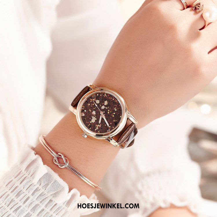 Horloges Dames Trend Eenvoudig Quartz Horloge, Horloges Elegante Student