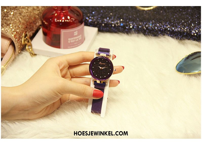 Horloges Dames Trend Eenvoudig Sterrenhemel, Horloges Waterdicht Horloge