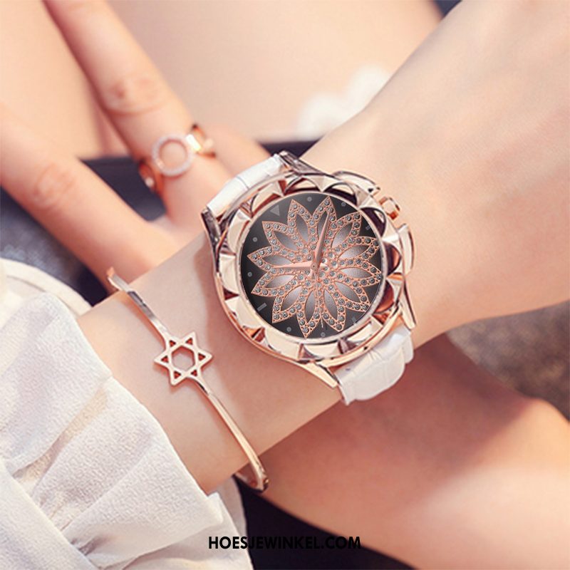 Horloges Dames Trend Strass Quartz Horloge, Horloges Student Eenvoudig