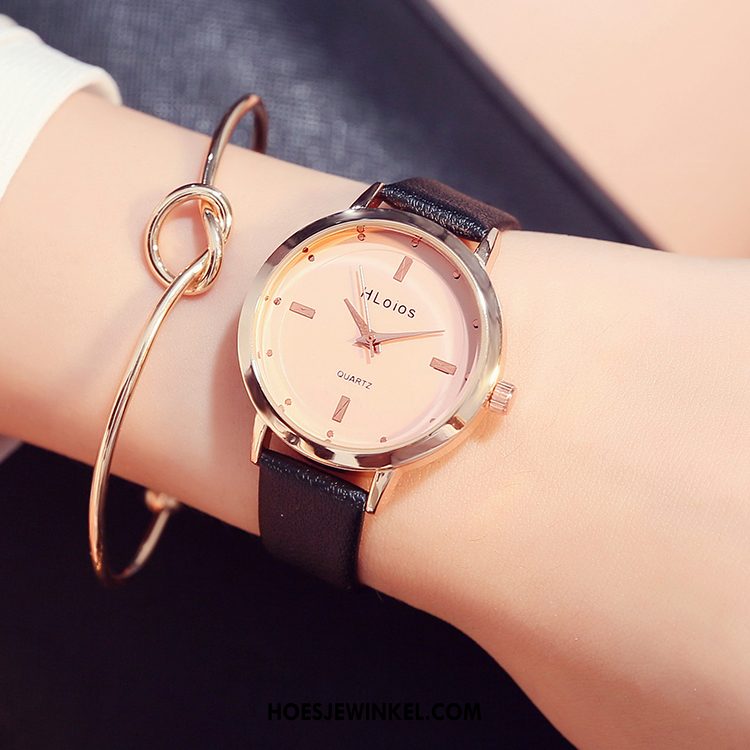 Horloges Dames Vrouwen Mode Trend, Horloges Vintage Bloemen Rosa