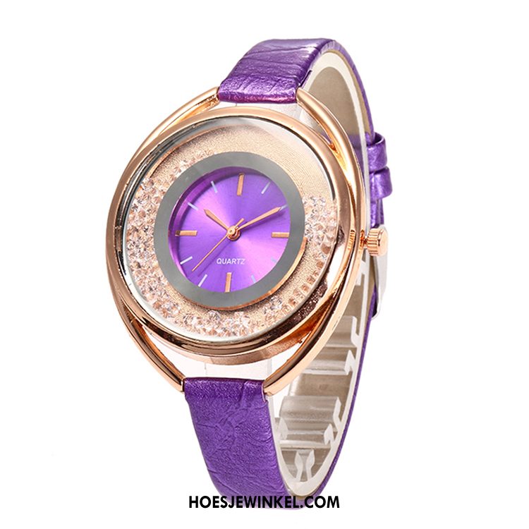 Horloges Dames Vrouwen Strass Quartz Horloge, Horloges Mode Ster