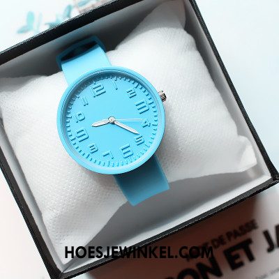 Horloges Dames Zacht Gemiddelde Silicone, Horloges Student Vrouwen