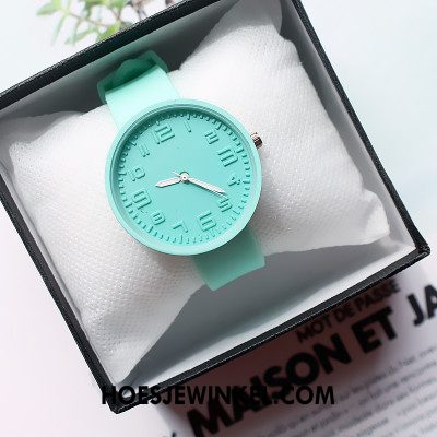 Horloges Dames Zacht Gemiddelde Silicone, Horloges Student Vrouwen