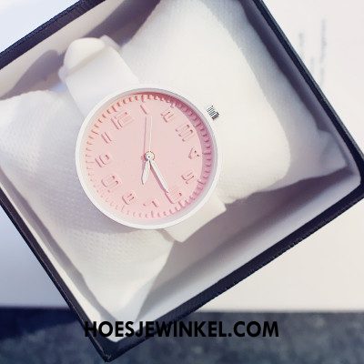 Horloges Dames Zacht Gemiddelde Silicone, Horloges Student Vrouwen