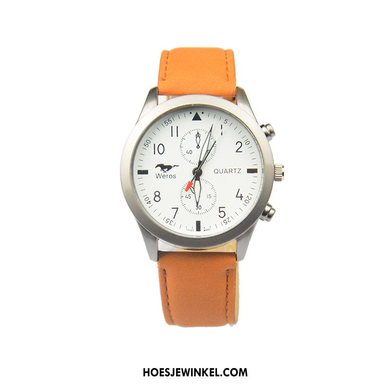 Horloges Heren Casual Business Mannen, Horloges Vintage Student Schwarz