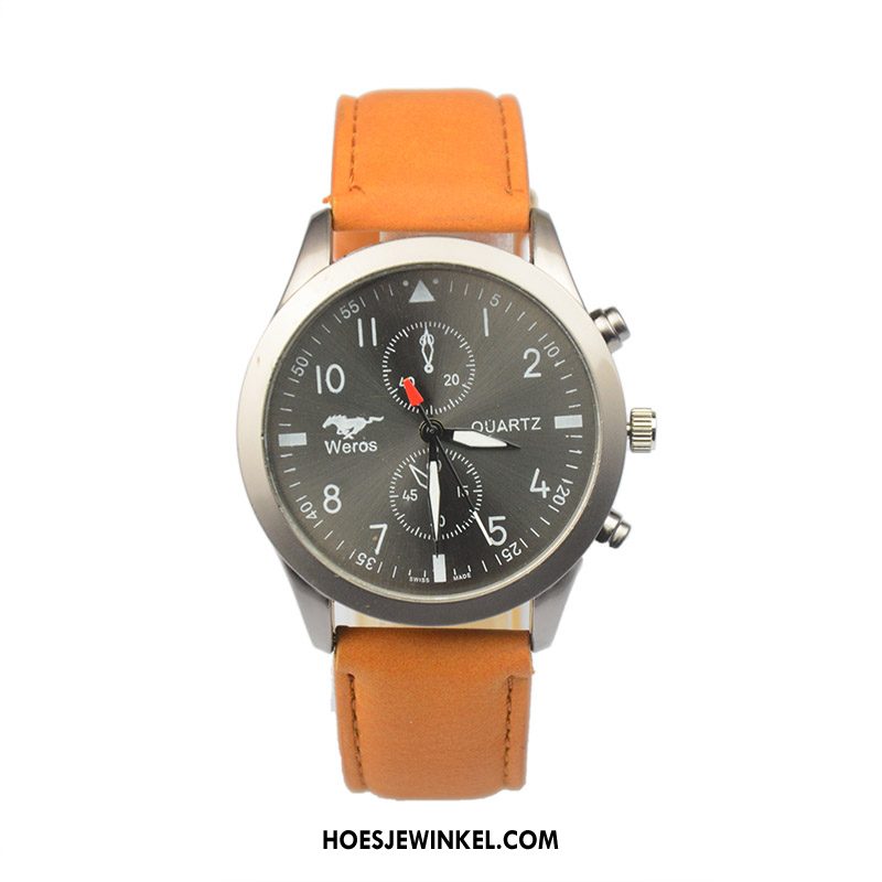 Horloges Heren Casual Business Mannen, Horloges Vintage Student Schwarz