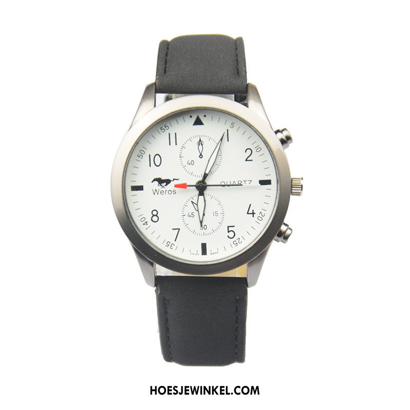Horloges Heren Casual Business Mannen, Horloges Vintage Student Schwarz