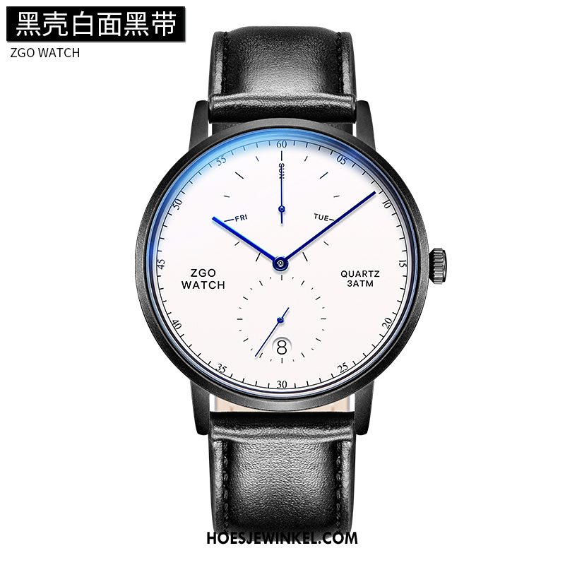 Horloges Heren Eenvoudig Horloge Riem, Horloges Trend 2018 Schwarz