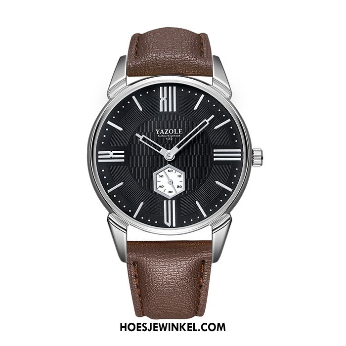 Horloges Heren Horloge Quartz Horloge Mode, Horloges Trend Mannen Weiß