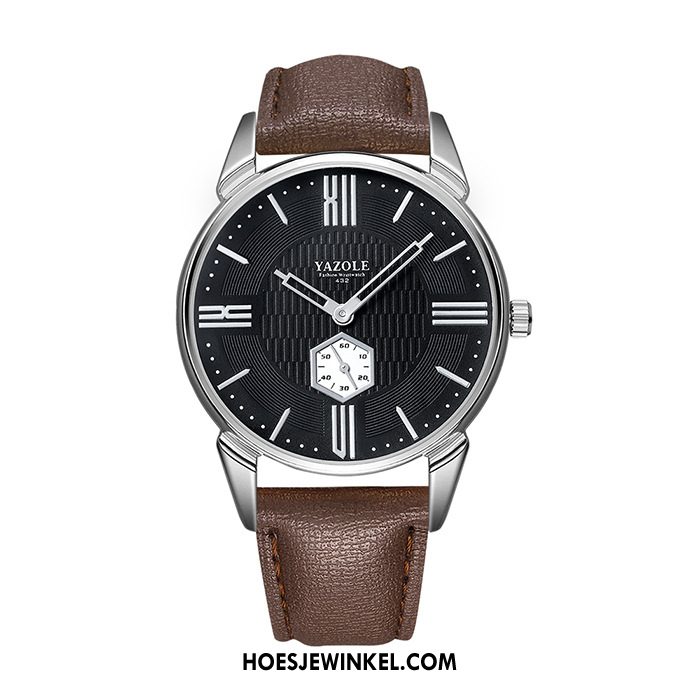 Horloges Heren Horloge Quartz Horloge Mode, Horloges Trend Mannen Weiß