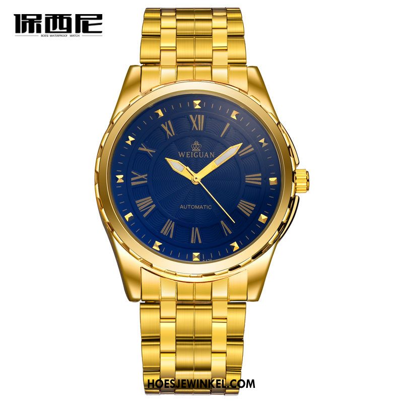 Horloges Heren Horloge Waterdicht Roestvrij Staal, Horloges Mannen Quartz Horloge