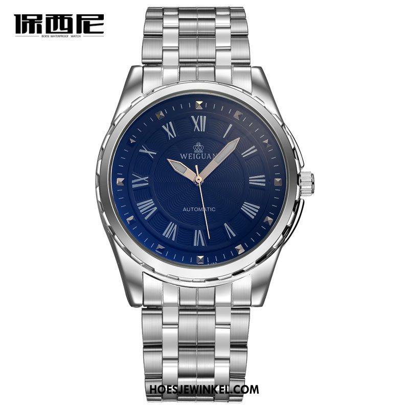 Horloges Heren Horloge Waterdicht Roestvrij Staal, Horloges Mannen Quartz Horloge