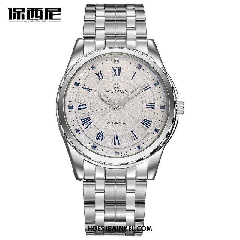 Horloges Heren Horloge Waterdicht Roestvrij Staal, Horloges Mannen Quartz Horloge