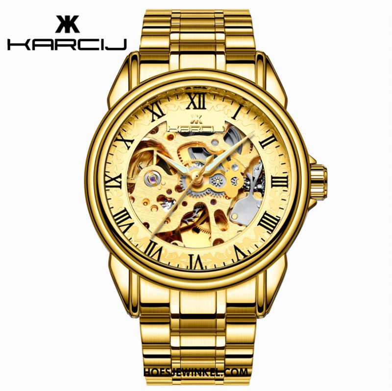 Horloges Heren Mannen Horloge Kant, Horloges Student Waterdicht Gold