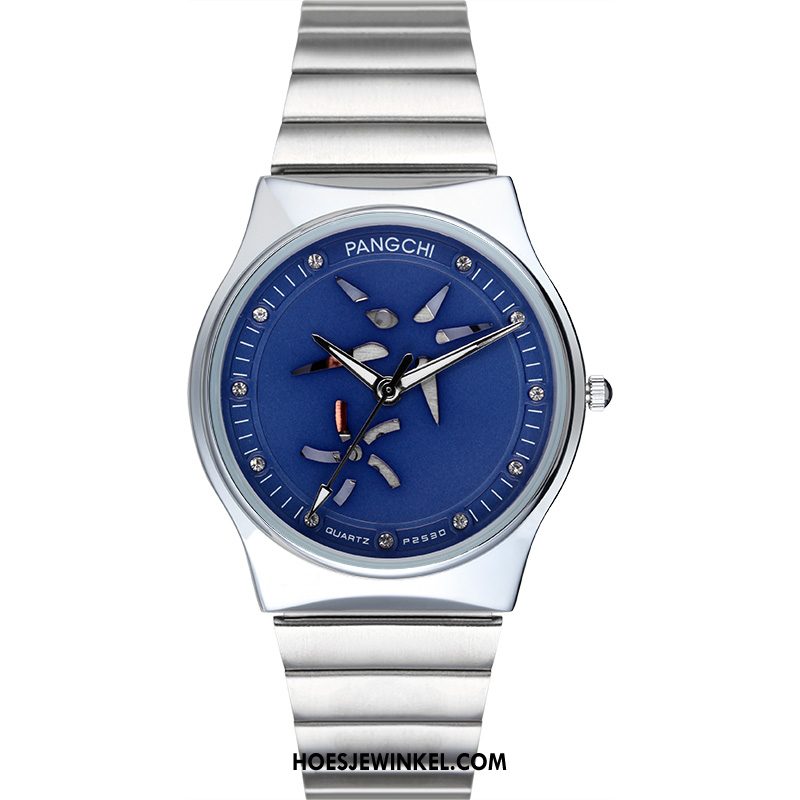 Horloges Heren Nieuw Lovers Dames, Horloges Horloge Quartz Horloge Weiß Silber