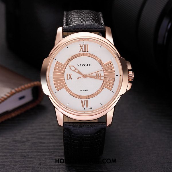 Horloges Heren Quartz Horloge Mode Eenvoudig, Horloges Mannen Rose Goud
