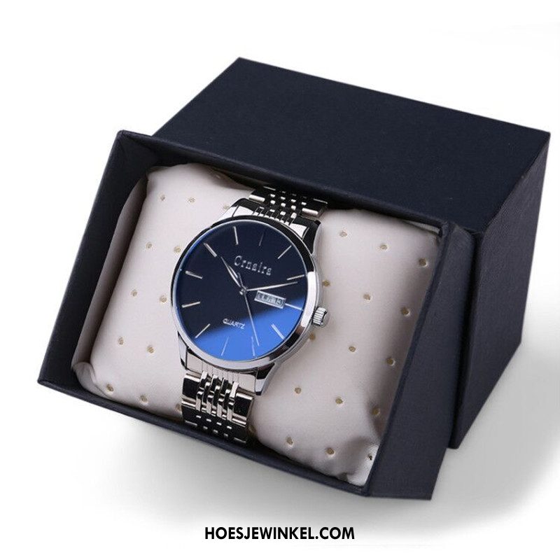 Horloges Heren Riem Waterdicht Nieuw, Horloges Mode Quartz Horloge Schwarz Gold