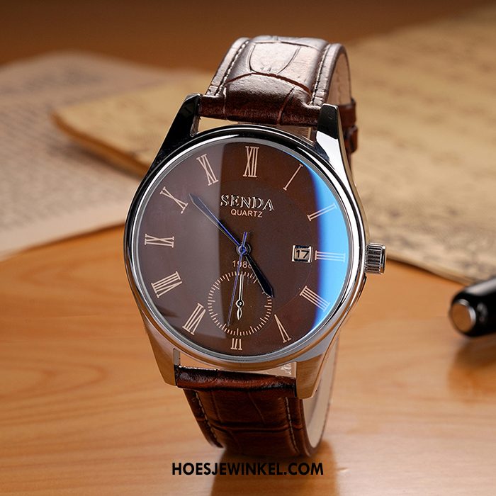 Horloges Heren Student Riem Mode, Horloges Mannen De Middelbare School