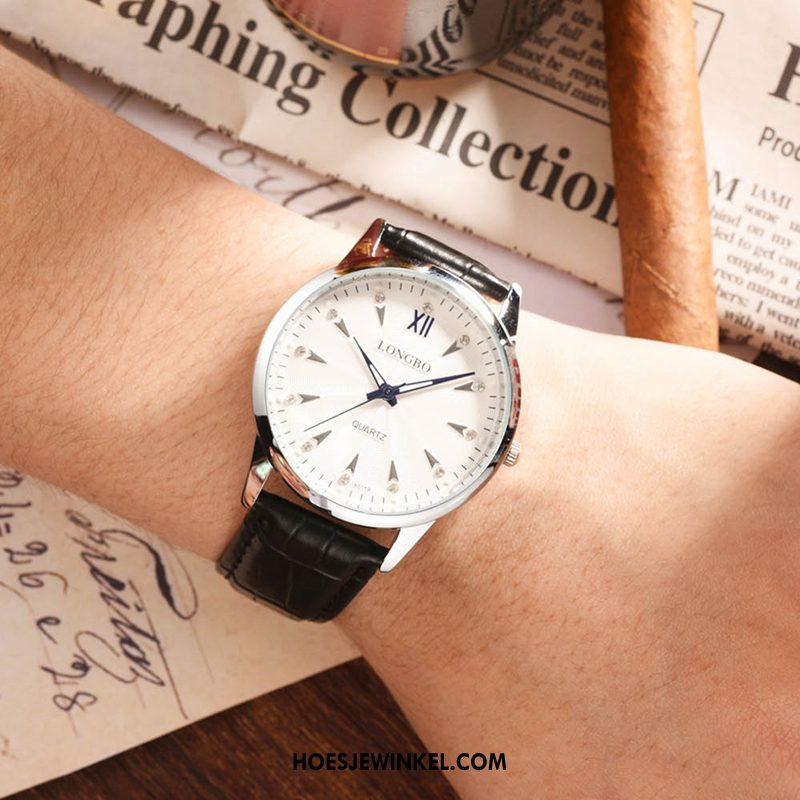 Horloges Heren Waterdicht Mannen Groot, Horloges Mode Business Weiß Braun
