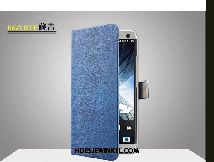 Htc Desire 10 Lifestyle Hoesje Bescherming Hoes Blauw, Htc Desire 10 Lifestyle Hoesje Leren Etui Mobiele Telefoon