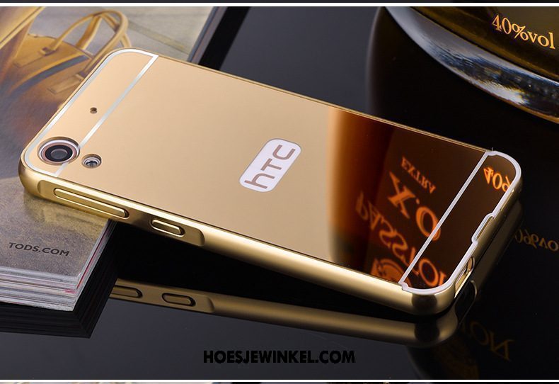 Htc Desire 10 Lifestyle Hoesje Mobiele Telefoon Spiegel Plating, Htc Desire 10 Lifestyle Hoesje Goud