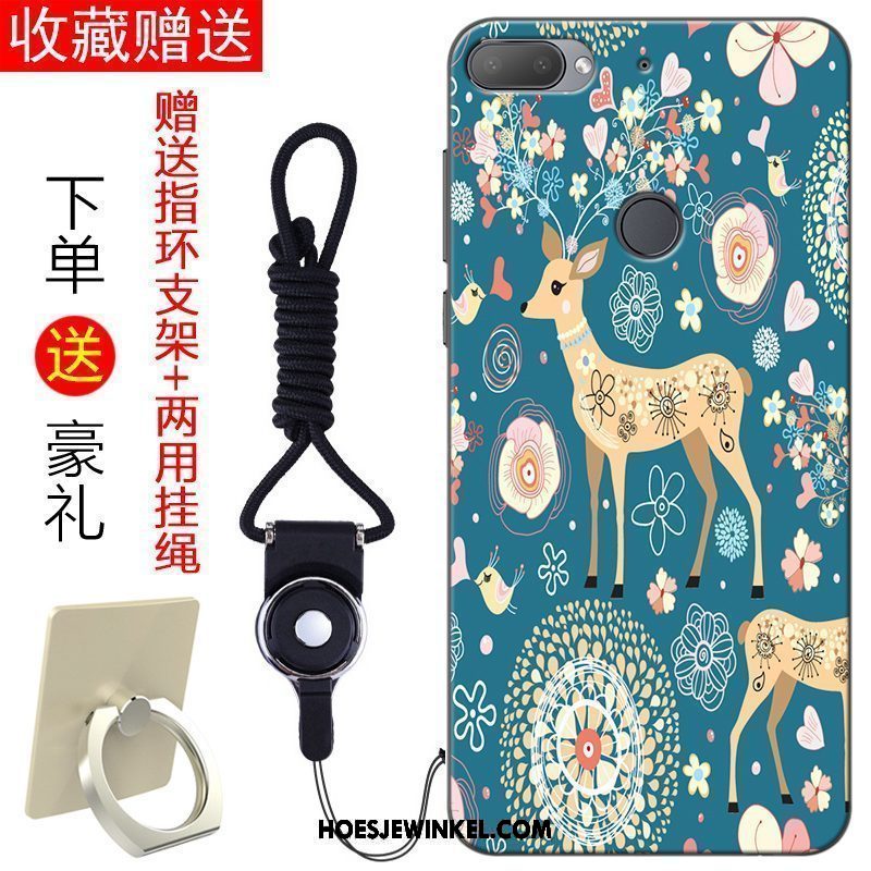 Htc Desire 12+ Hoesje Kunst Hoes Anti-fall, Htc Desire 12+ Hoesje Vers Blauw