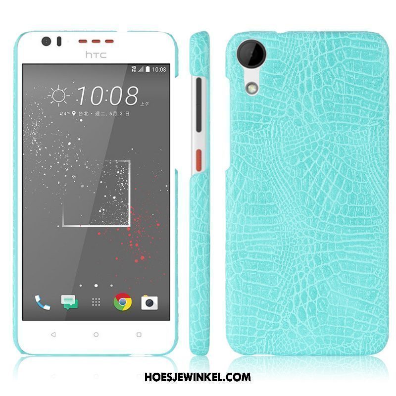 Htc Desire 825 Hoesje Bescherming Anti-fall Krokodillenleer, Htc Desire 825 Hoesje Leren Etui Hoes Orange