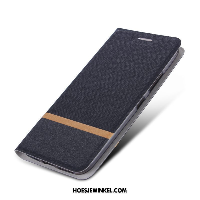 Htc One A9s Hoesje Donkerblauw Hoes Diepe Kleur, Htc One A9s Hoesje Leren Etui Bescherming