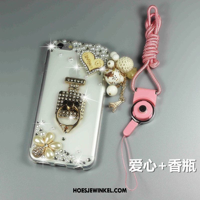 Htc One A9s Hoesje Zacht Ring Hanger, Htc One A9s Hoesje Met Strass Roze