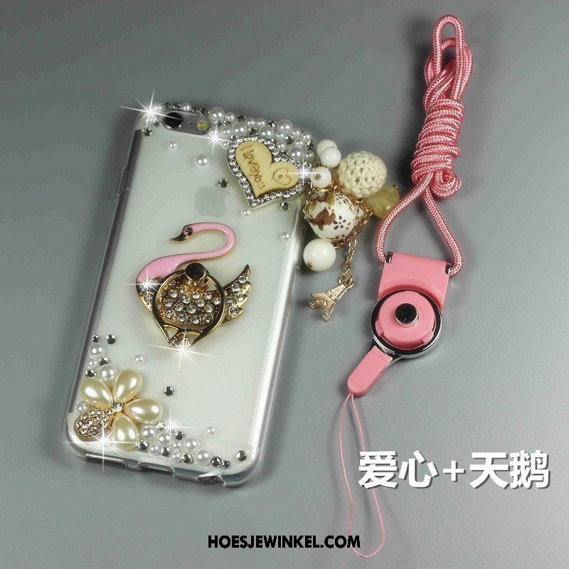 Htc One A9s Hoesje Zacht Ring Hanger, Htc One A9s Hoesje Met Strass Roze