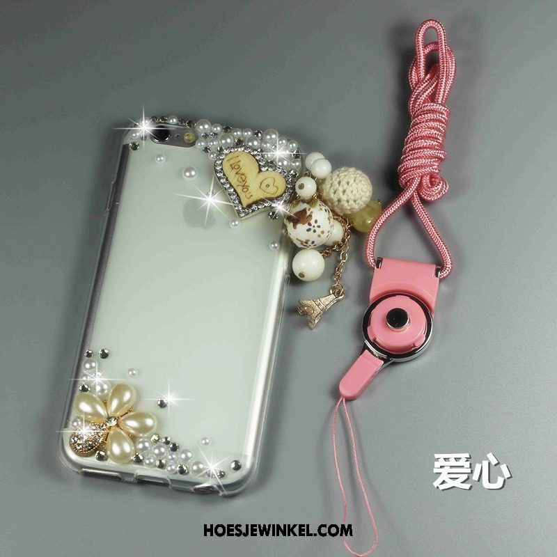 Htc One A9s Hoesje Zacht Ring Hanger, Htc One A9s Hoesje Met Strass Roze