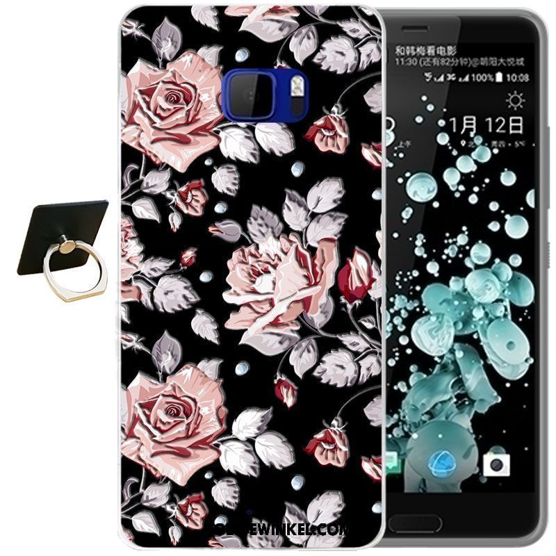 Htc U Ultra Hoesje Reliëf Groen Spotprent, Htc U Ultra Hoesje Bloemen Bescherming