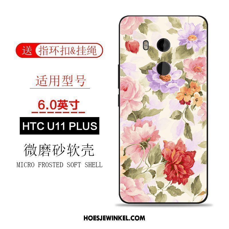 Htc U11+ Hoesje Anti-fall Mobiele Telefoon Siliconen, Htc U11+ Hoesje Roze Hoes