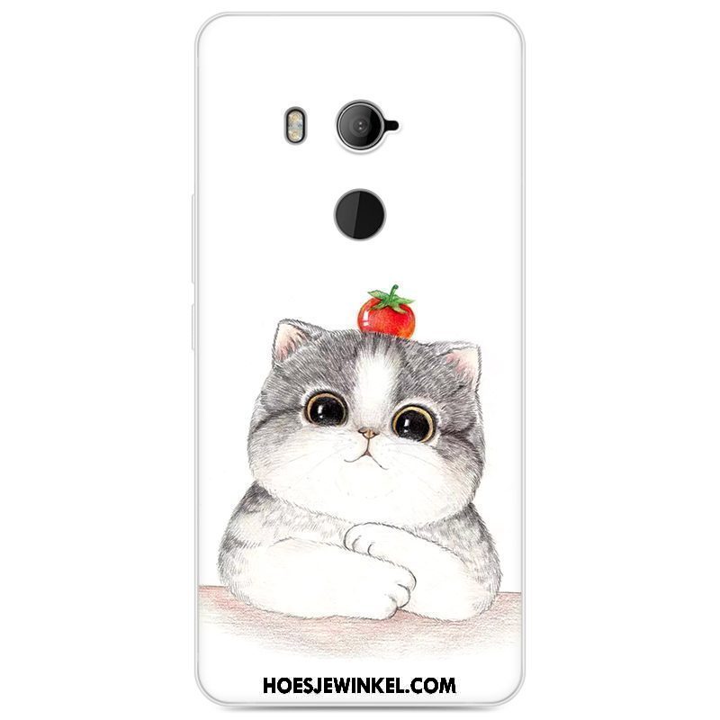 Htc U11+ Hoesje Grappig Anti-fall Zacht, Htc U11+ Hoesje Geel Mobiele Telefoon