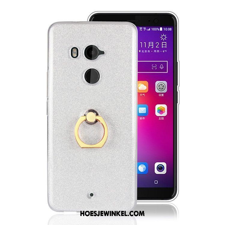 Htc U11+ Hoesje Hoes Bescherming Hanger, Htc U11+ Hoesje Zwart Roze