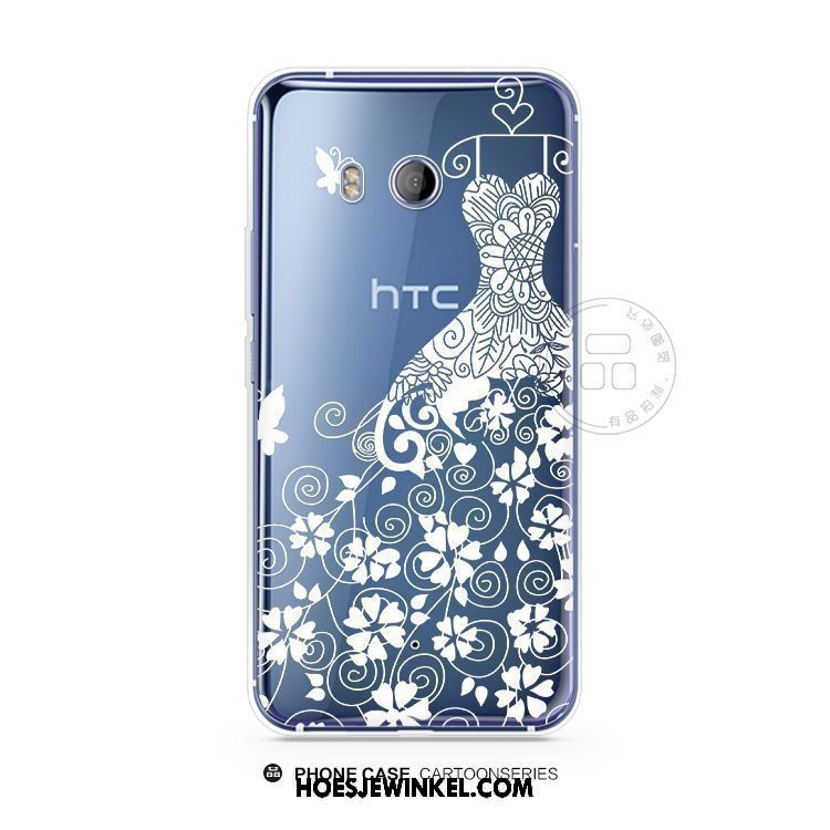 Htc U11 Hoesje Mooie Siliconen Wit, Htc U11 Hoesje Mobiele Telefoon Bescherming