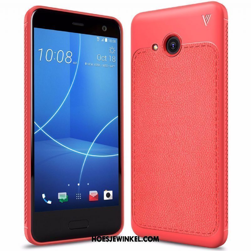 Htc U11 Life Hoesje Bescherming Zacht Rood, Htc U11 Life Hoesje Hoes Mobiele Telefoon