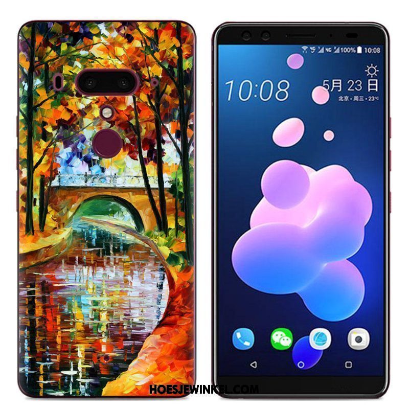 Htc U12+ Hoesje Bescherming Siliconenhoesje Zacht, Htc U12+ Hoesje Trend Spotprent