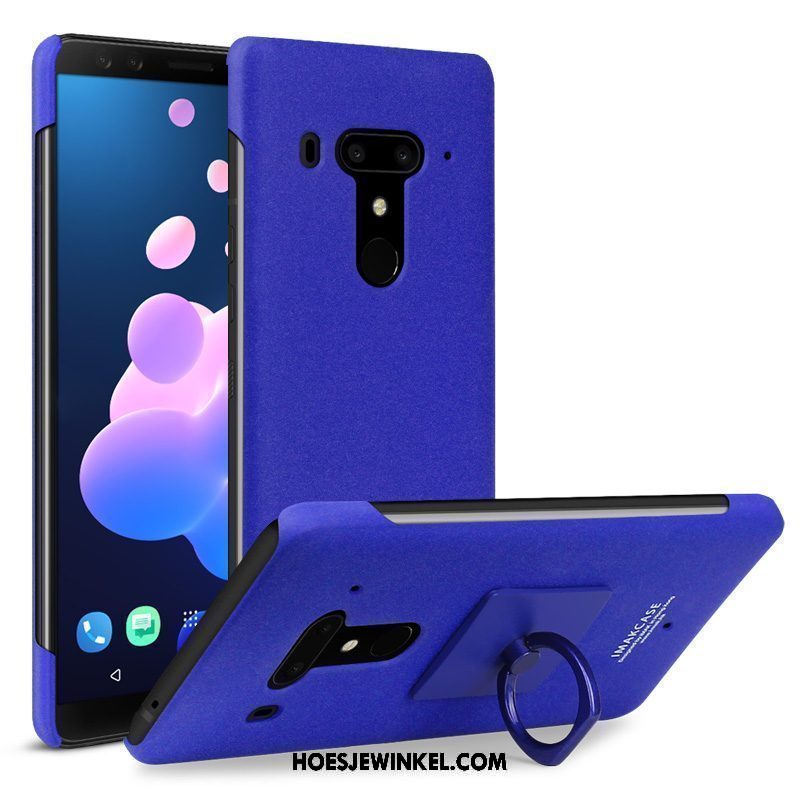 Htc U12+ Hoesje Blauw Schrobben Hoes, Htc U12+ Hoesje Mobiele Telefoon Bescherming