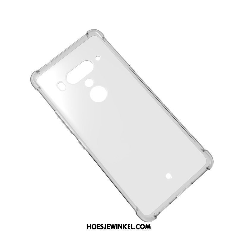 Htc U12+ Hoesje Zacht Siliconen Bescherming, Htc U12+ Hoesje Mobiele Telefoon Zwart
