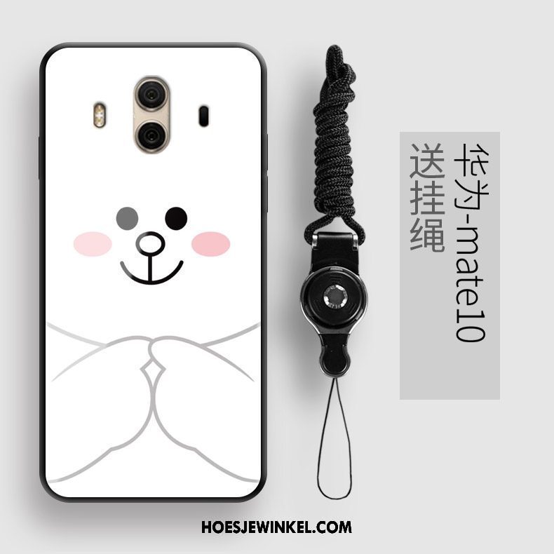 Huawei Mate 10 Hoesje Bescherming Anti-fall Achterklep, Huawei Mate 10 Hoesje Wit Hoes