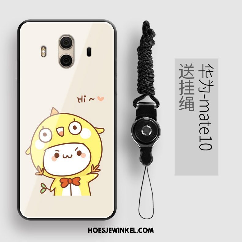 Huawei Mate 10 Hoesje Bescherming Anti-fall Achterklep, Huawei Mate 10 Hoesje Wit Hoes