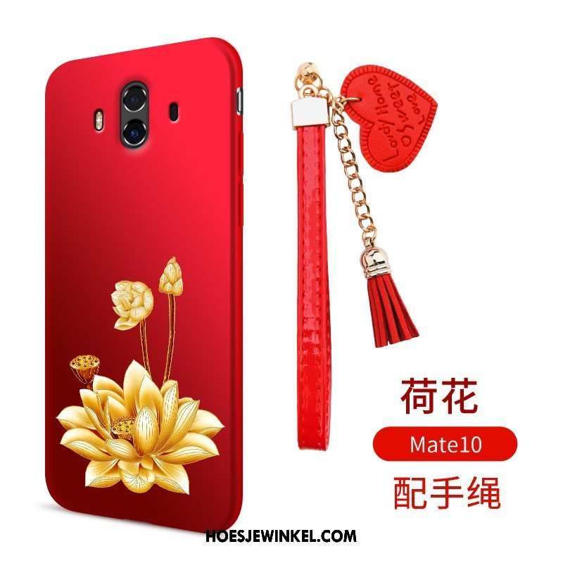 Huawei Mate 10 Hoesje Bescherming Mobiele Telefoon Rood, Huawei Mate 10 Hoesje Hoes