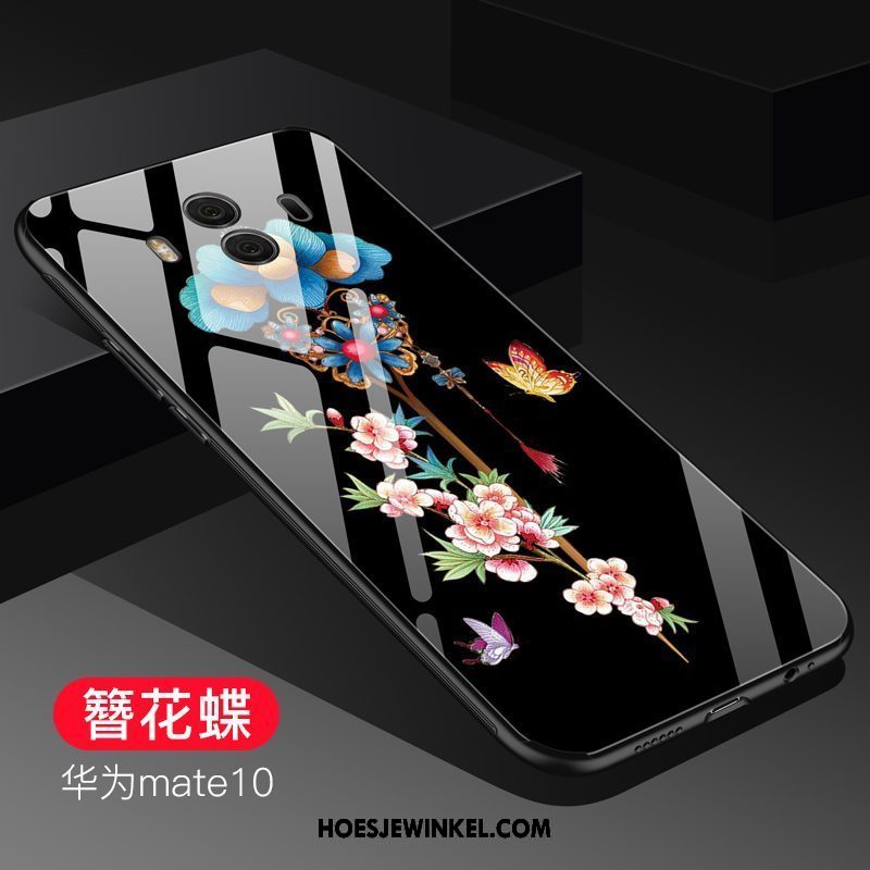Huawei Mate 10 Hoesje Glas Hoes Rood, Huawei Mate 10 Hoesje Mobiele Telefoon Trend