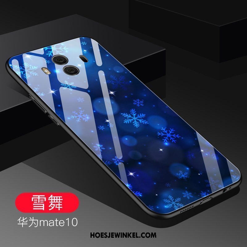 Huawei Mate 10 Hoesje Glas Hoes Rood, Huawei Mate 10 Hoesje Mobiele Telefoon Trend