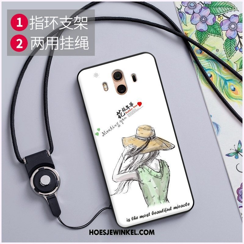 Huawei Mate 10 Hoesje Groen Hanger Mobiele Telefoon, Huawei Mate 10 Hoesje Krassen Achterklep