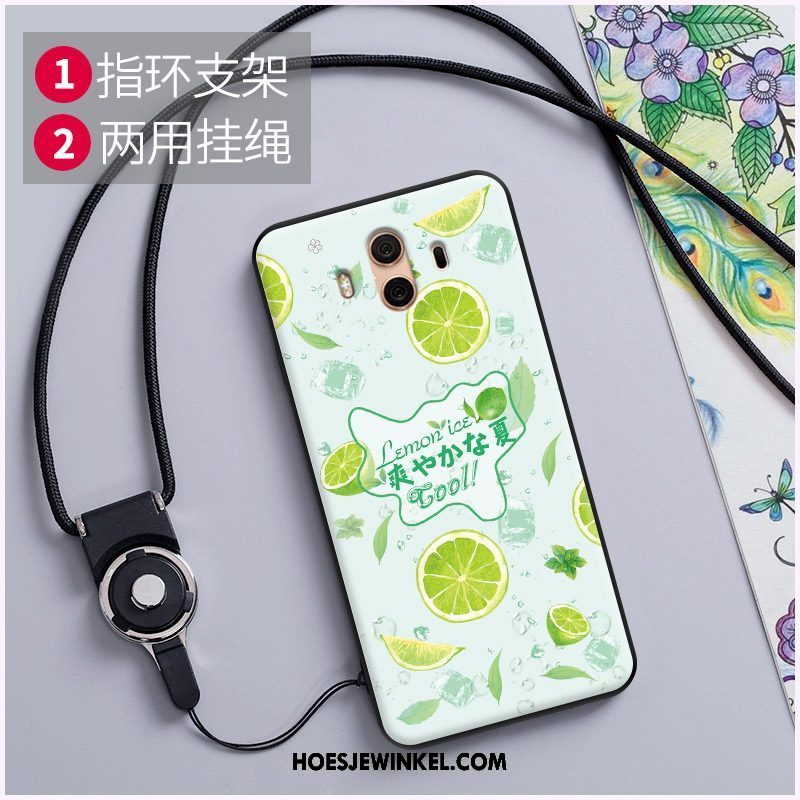 Huawei Mate 10 Hoesje Groen Hanger Mobiele Telefoon, Huawei Mate 10 Hoesje Krassen Achterklep